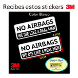 Calcomanias Stickes Para Autos No Airbags Color Blanco 3m