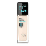 Base Fit Me Matte Poreless Piel Normal A Grasa Tono 102