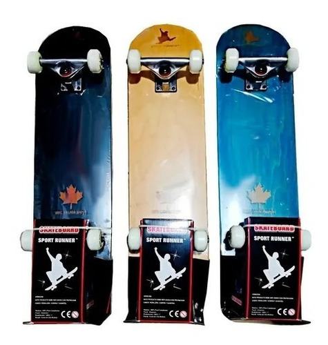 Tabla Patineta Skate 100% Pino Canadiense Original Sport