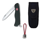 Victorinox Navaja Sentinel, Con Funda Y Cordón Color Negro