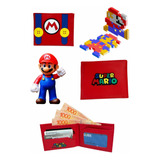 Billetera Super Mario Bross Con Botones Para Regalar Luigi