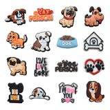 Dijes Charms Pins Para Zapatos Crocs De Perros 16uds.