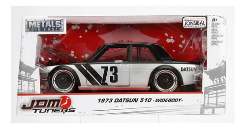 Jada 1:24 1973 Datsun 510 Negro Widebody Clásico Jdm Tuners