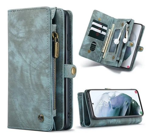 Funda De Cuero Para Huawei Carcasa Tipo Cartera Desmontable