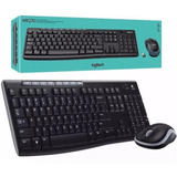 Combo Wireless Teclado E Mouse Mk270 Preto Logitech