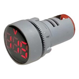 Voltimetro Digital 3 Digitos Rojo 12-500vca 22mm 2 Pz Tp-v32