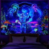 Heopapin Tapestry, Astronaut W/ Jellyfish, S-100cm X 133cm