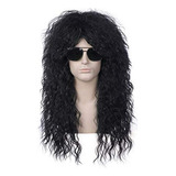 Pelucas - Beron 70s 80s Mens Rocking Dude Wig Punk Heavy Met