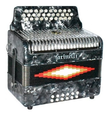 Farinelli Acordeon Botones Fa Gris 3012fagp 