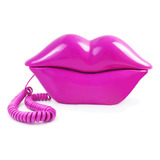 Teléfono De Labios Con Cable Telpal Color Rosa Teléfonos