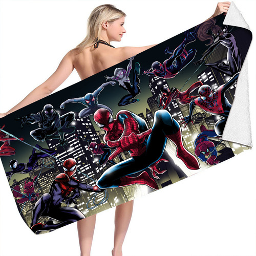 Toalla De Playa Avengers Spider-man 75 × 150 Cm, Para Niños