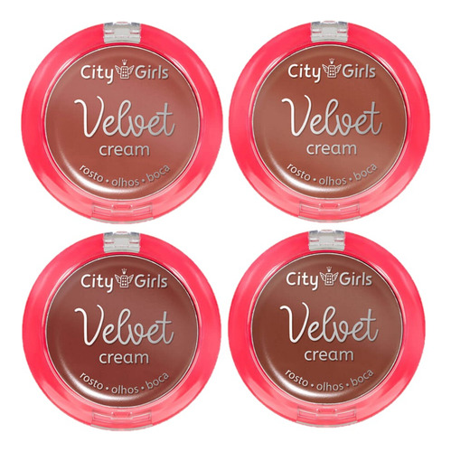 4 Blush Cream Multifuncional Cg311 City Girls Atacado