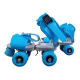 Patines 4 Ruedas Extensible Azul  Del 23 Al 33 Premium