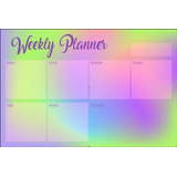 Planner Semanal Calendario Pintarrón Niñas