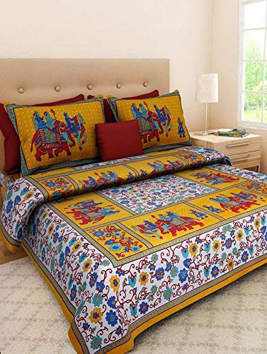 Xtore Sábana De Cama Doble Con Estampado Tradicional Jaipu.