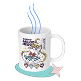 Taza Tazon Mug Sailor Moon Parodia Gato