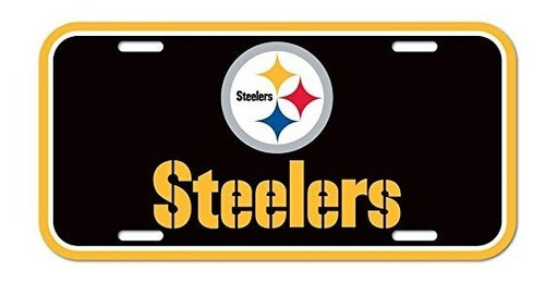 Nfl Pittsburgh Steelers De La Matrícula, Color Del Equipo, U