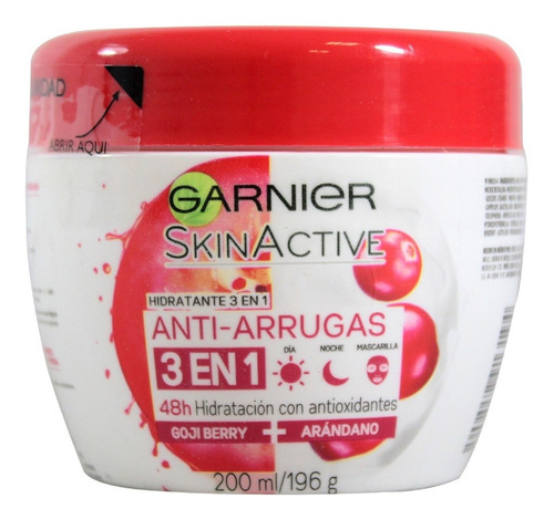 Hidratante Garnier Skinactive Anti-arrugas 200 Ml