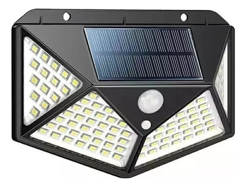 Foco Solar Led Exterior 100 Led Con Sensor De Movimiento