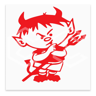 Calcomanía Logo Toluca Diablito Sticker Vinil Auto Moto 10cm