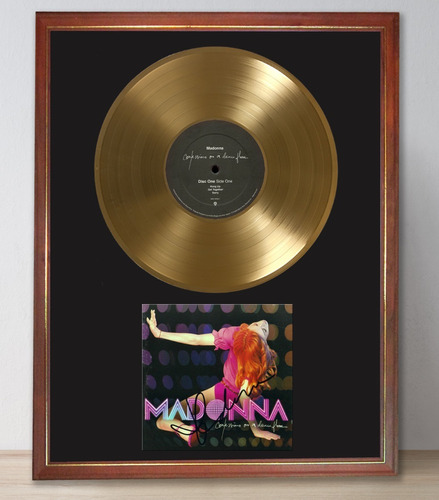 Madonna Confessions On A Dance Floor Tapa Firmada Disco Oro