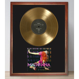 Madonna Confessions On A Dance Floor Tapa Firmada Disco Oro