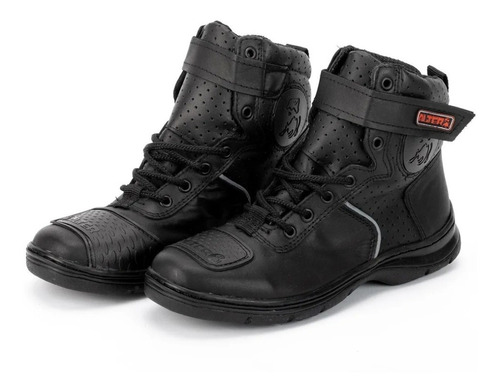 Zapatillas Moto Alter Urban C/ Protecciones Cuero Negro Mxm