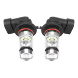 Faros Antiniebla Led Automotrices 2x9005 De 100 W, Color Bla