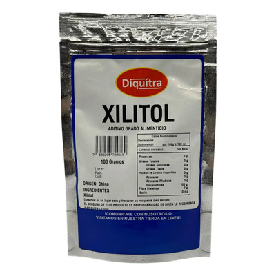 Xilitol Endulzante Sustituto De Azúcar 100 Gramos | MercadoLibre