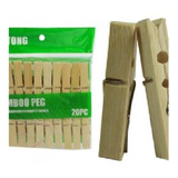Perros Para Ropa Bambú Pinzas Tenazas Colgadores Lavanderías