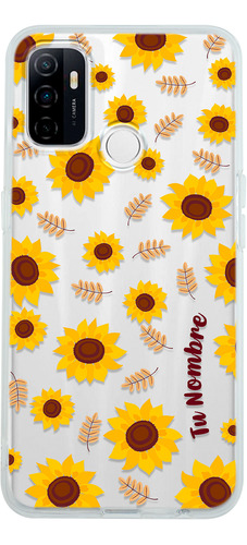 Funda Para Oppo Girasoles Para Mujer Con Tu Nombre