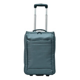 Valija De Mano C/ruedas Plegable Tipo Carry On 34l Ligero Color Gris