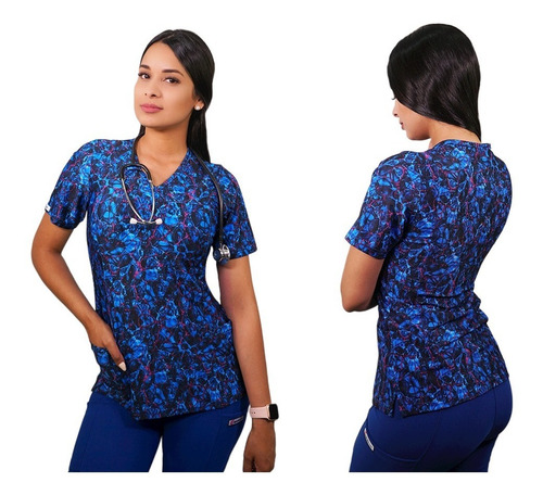 Uniforme Clinico Delantal Ripholia Azul Marino 2294 Uniforme Clinico Delantal Ripholia Azul Marino 2294
