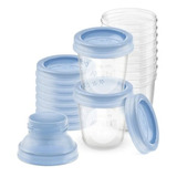 10 Vasos De Almacenamiento Leche  0m+ 180ml