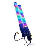 Par Antenas Bazuka Gemelas Led Bazooka 60cm Stop Y Reversa