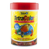 Alimento En Escamas Para Peces Tropicales Lebiste Platy Tetra Color 28g