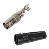 Ficha Conector Bnc Hembra Recto 90° Prolongacion X 4u Htec