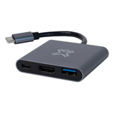 Adaptador De Usb C De 3 Puertos Y 1 Puerto Hdmi De 100w Xtre