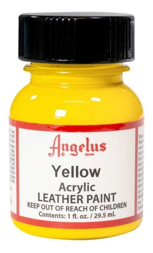 Pintura Acrilica Cuero Tenis Angelus 29ml Diferentes Colores Color Amarillo