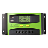 Regulador De Carga Panel Solar 20a 12v 24v Display Usb Pwm 