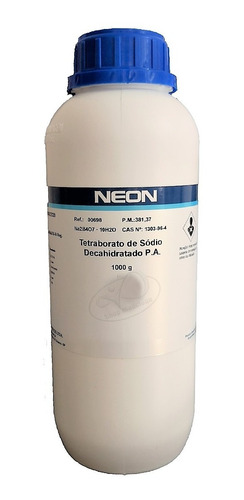 Tetraborato Sódio Borax Pa 1kg Puríssimo - Com Laudo Pureza