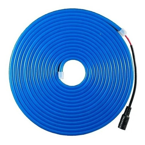 Neon Flex Rollo 5m 12v Ip68 Sumergible Azul Sin Driver 5.5mm