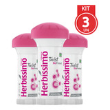 Kit 3un Herbíssimo Desodorante Creme Twist Bioprotect 55g