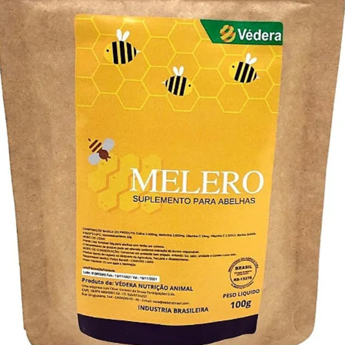 Suplemento Energético Com Probótico Para Abelhas Melero 100g