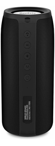 Bocina Portátil Bluetooth,3d Estéreo Bocina Bluetooth 5.0 Color Negro