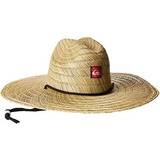 Sombrero  Paja Quiksilver Pierside Hombre Natural Rojo  S/m 