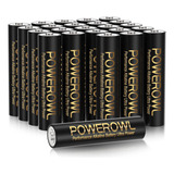 Powerowl Paquete De 24 Pilas Alcalinas Aa De Alta Capacidad,