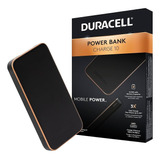 Bateria Portatil Externa Duracell 10050mah 3cargas, 2 Usb