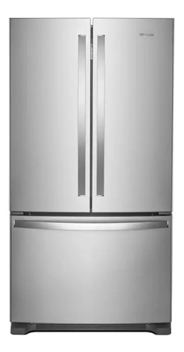 Refrigerador Auto Defrost Whirlpool Mwrf140swh Gris Acero Con Freezer 554l 127v
