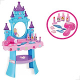 Penteadeira Princesas Infantil Brinquedo Com Acessórios